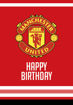 Picture of FOOTBALL BIRTHDAY CARD-MANCHESTER UNITED
